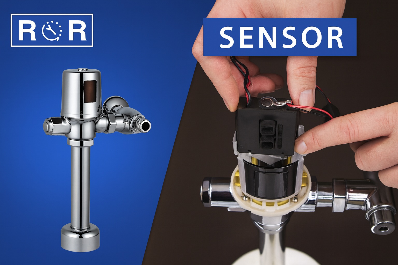 BathSelect sensor auto flush valve for urinals